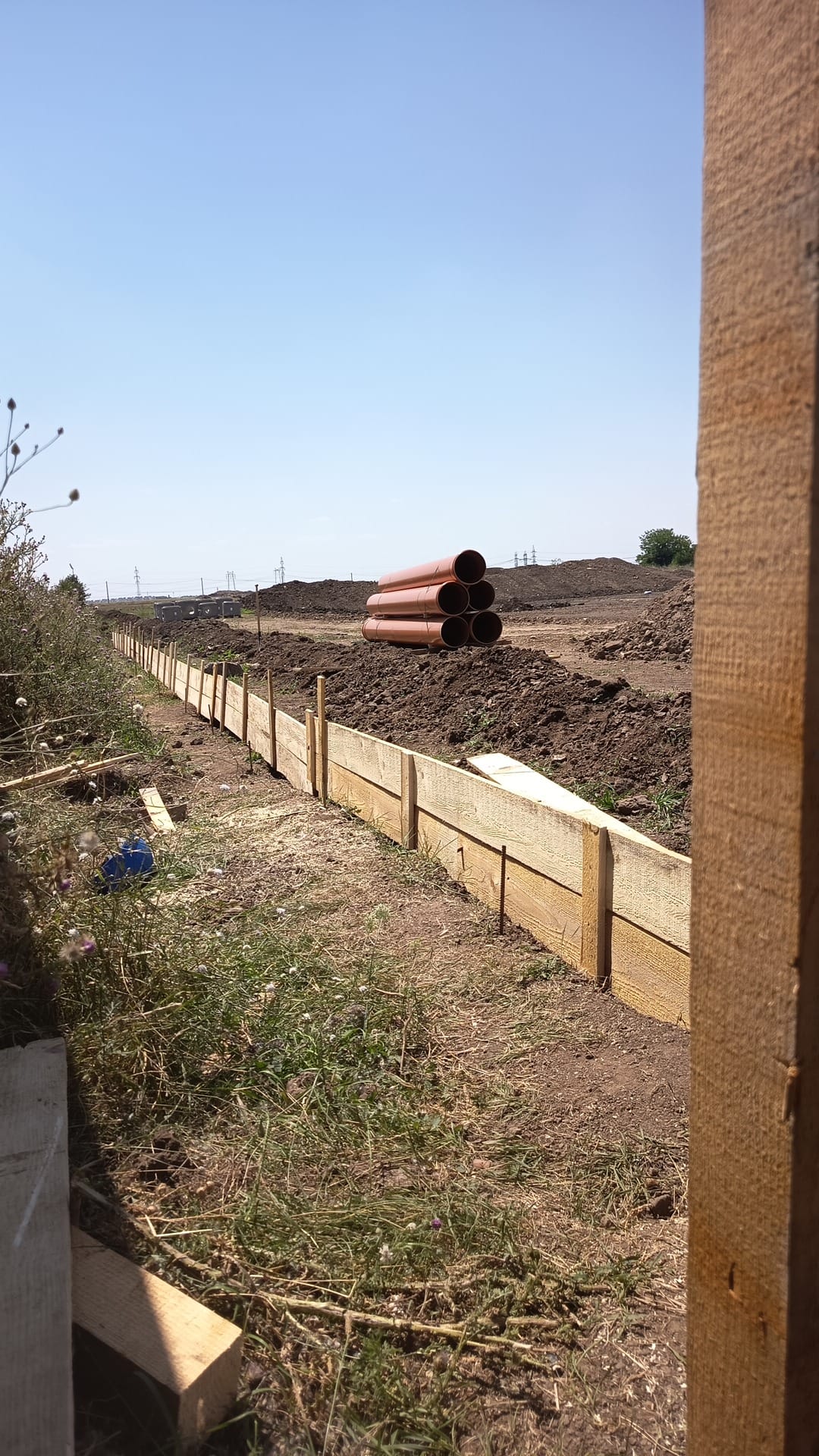 Săpături și cofrare pentru fundație gard Buzău