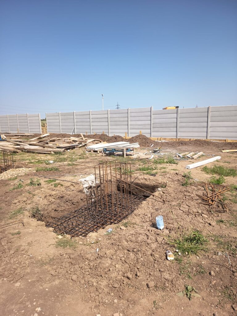 Constructie armatura cuzineti stalpi hala industriala